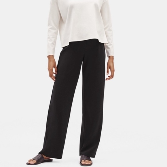Eileen Fisher Pants - EILEEN FISHER petite black straight leg dress pant
